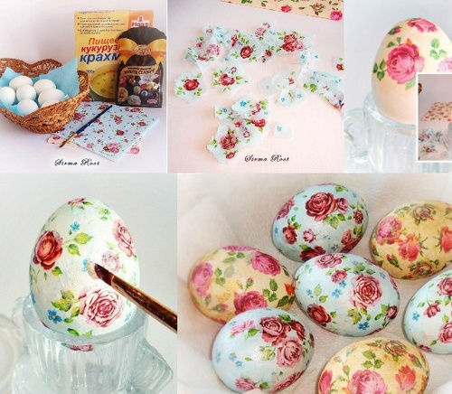 ईस्टर अंडे का decoupage