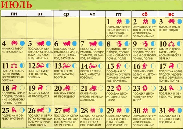 जुलाई 2016 के लिए ट्रक के किसान के लिए चंद्रमा, उरल्स, नॉर्थवेस्ट और रूस के मध्य क्षेत्र के लिए कैलेंडर
