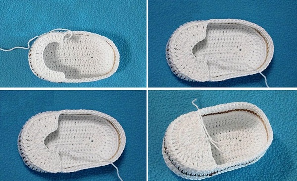 शुरुआती के लिए चरण-दर-चरण विवरण के साथ Crochet booties