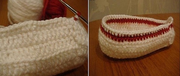 शुरुआती के लिए चरण-दर-चरण विवरण के साथ Crochet booties