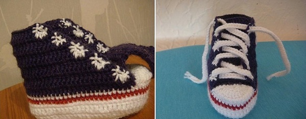 शुरुआती के लिए चरण-दर-चरण विवरण के साथ Crochet booties