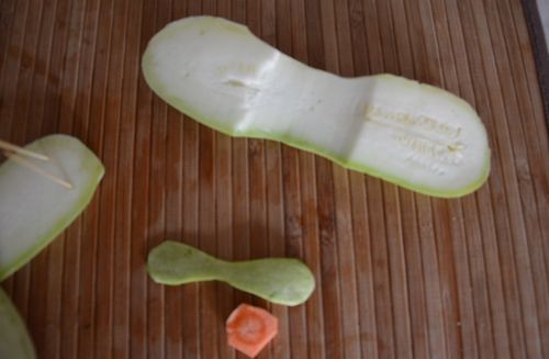 खुद के हाथों से सब्जियों से शिल्प