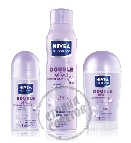 Nivea डबल प्रभाव "डबल प्रभाव" दुर्गन्ध दूर करनेवाला antiperspirant