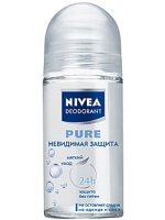 Nivea "शुद्ध" अदृश्य संरक्षण गेंद दुर्गन्ध दूर करनेवाला