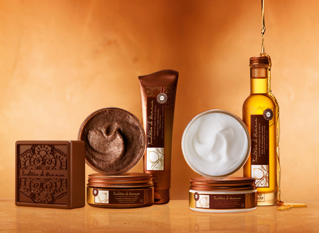 Yves Rocher परंपरा डे हथमम साबुन, eksfoliant, मुखौटा, बाम, अमृत