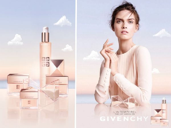 झुर्रियाँ के खिलाफ सूर्य के प्रकाश: विरोधी उम्र बढ़ने की रेखा Givenchy L'Intemporel