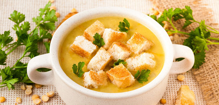 मटर का सूप कैसे पकाने के लिए