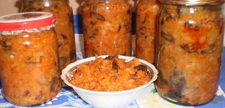 मशरूम अड़चन: सर्दियों के लिए नुस्खा