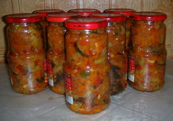 सर्दियों के लिए बैंगन सलाद